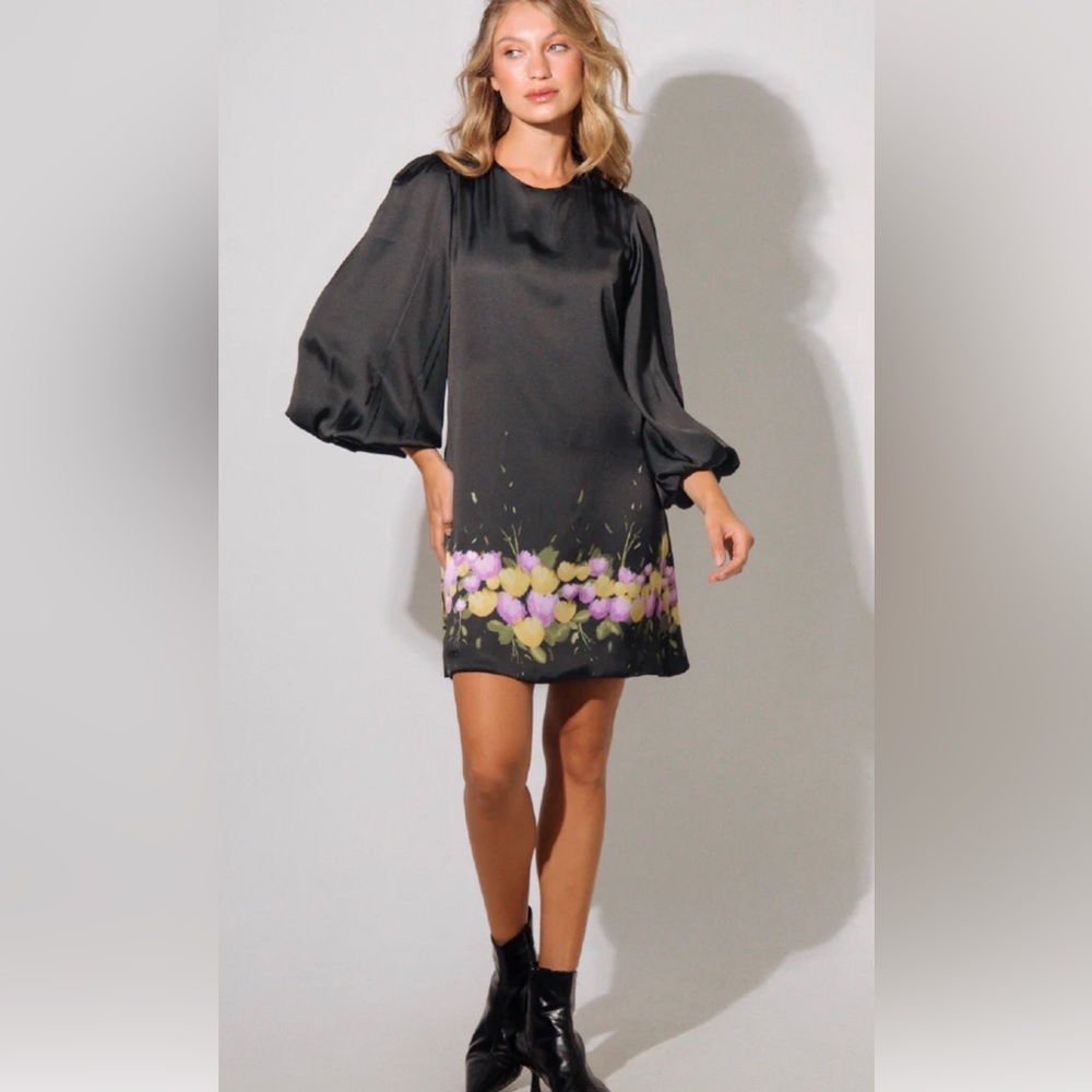 NWT! Kleid Fiorella Dress in Garden Black Size Large